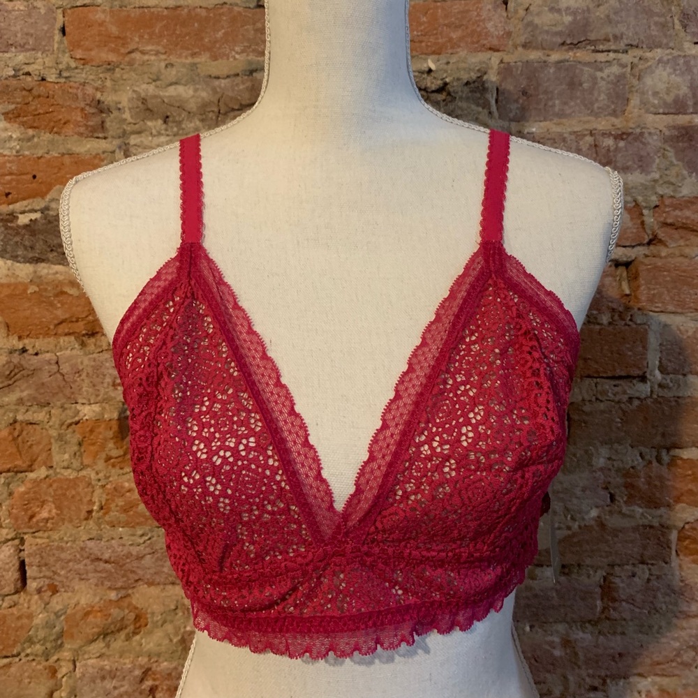NWT J Crew Allover Lace Pullover Longline Bralette